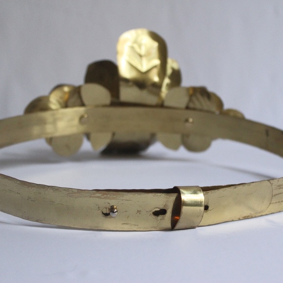 Bridal Metal Flower Belt - Picture 3 of 5